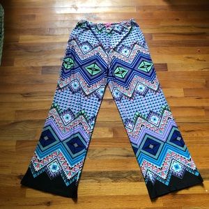 Sunny Leigh Wide Leg Casual Pants Large